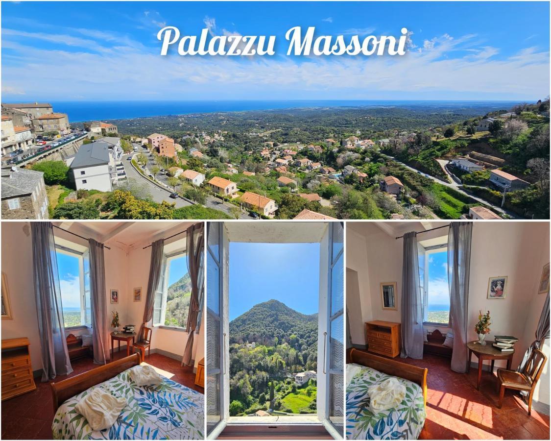 Palazzu Massoni, Magnifique Vue Sur La Mer Et La Montagne, Clim, Wifi, Parking Gratuit Cervione Bagian luar foto